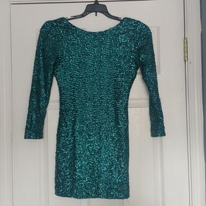 Green Sequin Dress
